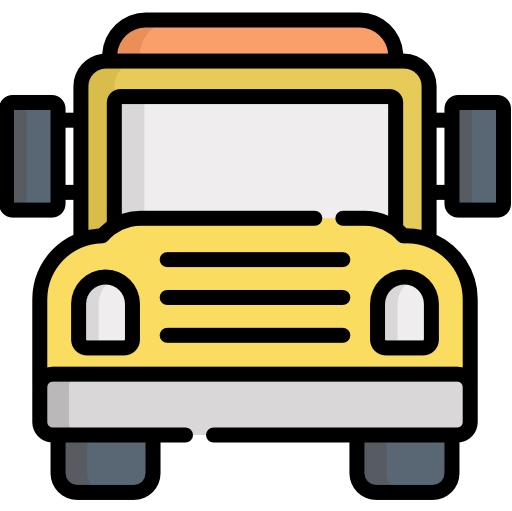 scuolabus Kawaii Lineal color icona