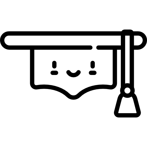 モルタルボード Kawaii Lineal icon
