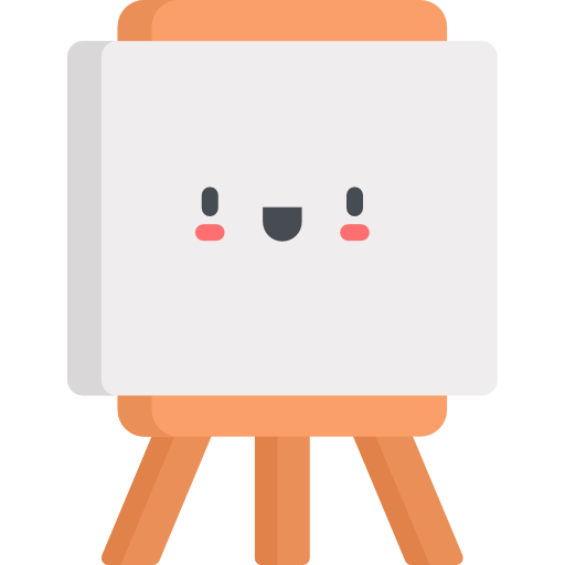 Easel Kawaii Flat icon