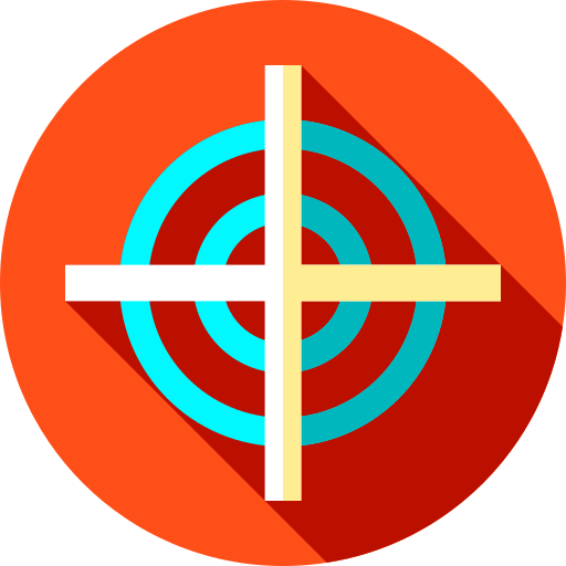 Цель Flat Circular Flat иконка