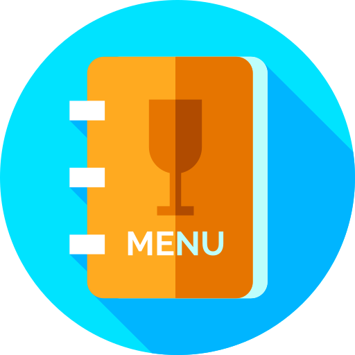 menu Flat Circular Flat ikona