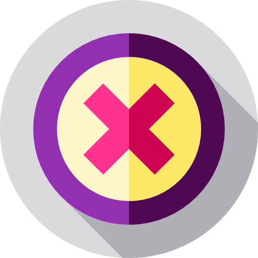 error Flat Circular Flat icon