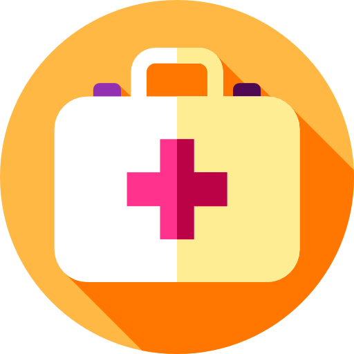 First aid kit Flat Circular Flat icon