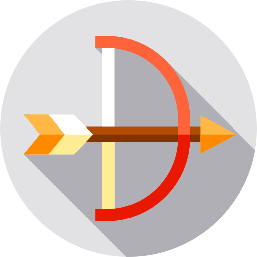 Bow Flat Circular Flat icon
