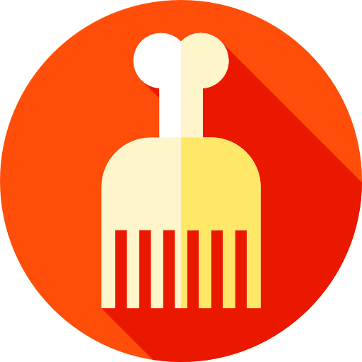 Combs Flat Circular Flat icon