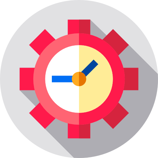 Clock Flat Circular Flat icon