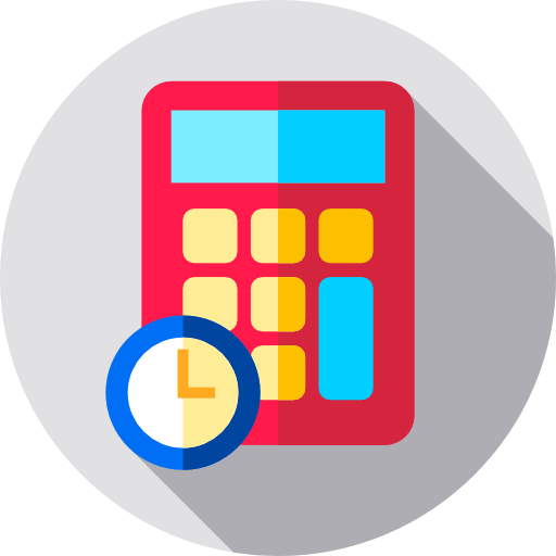 calculadora Flat Circular Flat icono