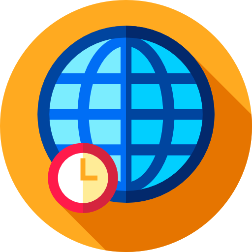 지구 Flat Circular Flat icon