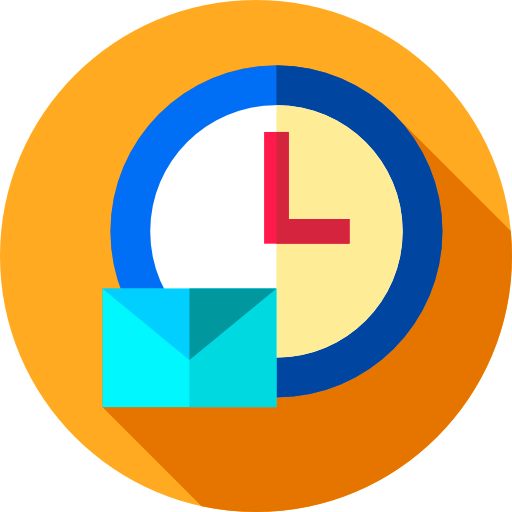 우편 Flat Circular Flat icon