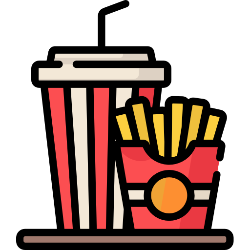 French fries Special Lineal color icon