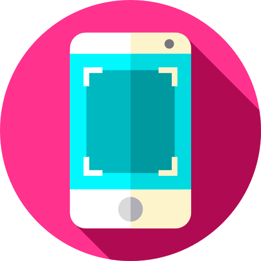 smartphone Flat Circular Flat icona