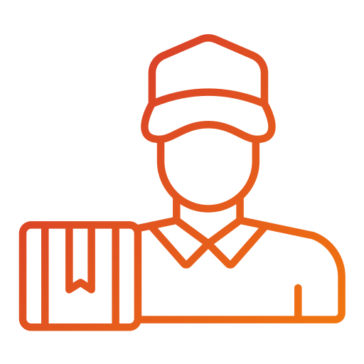 Delivery man Generic gradient outline icon