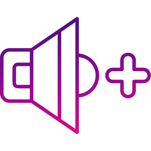 sube el volumen Generic gradient outline icono