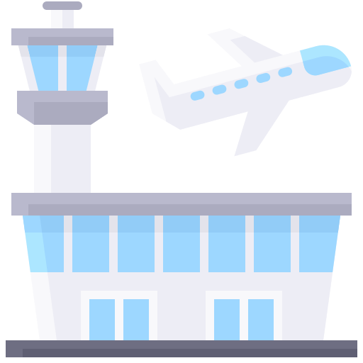 Airport Generic color fill icon