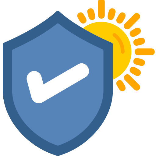 Sun protection Generic color fill icon