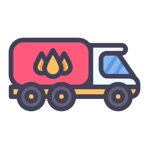 石油トラック Generic color lineal-color icon