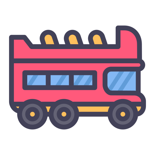 Ônibus de dois andares Generic color lineal-color Ícone