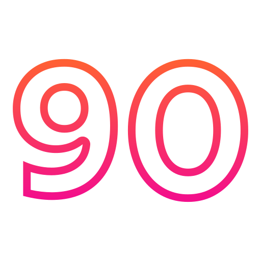 90 Generic gradient outline icon