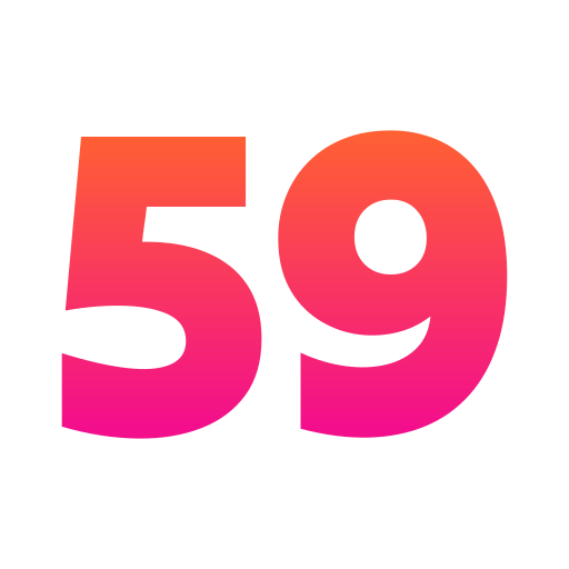 Fifty nine Generic gradient fill icon