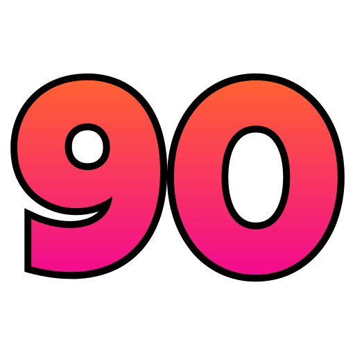 Ninety Generic gradient lineal-color icon