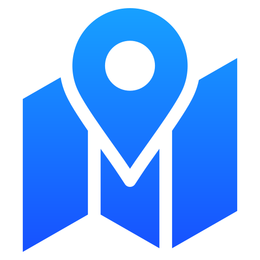 Map Generic gradient fill icon