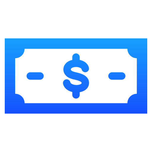 geld Generic gradient fill icoon