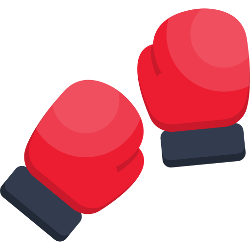 rękawice bokserskie Generic color fill ikona