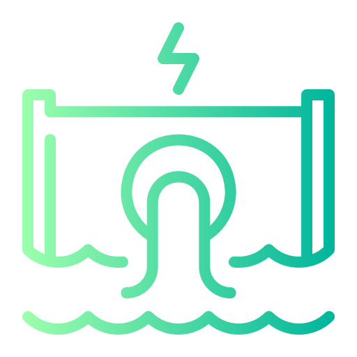 energia idroelettrica Generic gradient outline icona