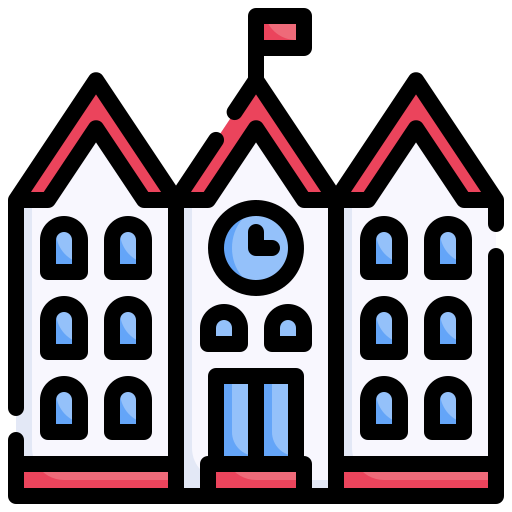 学校 Generic color outline icon