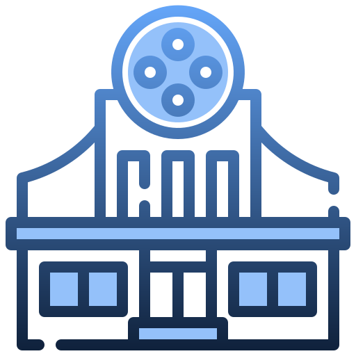 bioscoop Generic gradient outline icoon