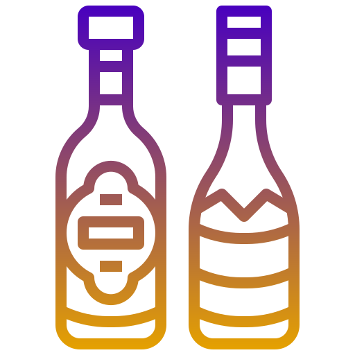 garrafa de vinho Generic gradient outline Ícone