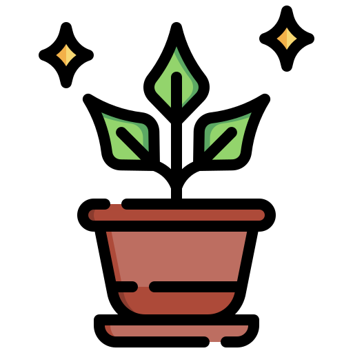 pianta in vaso Generic color outline icona