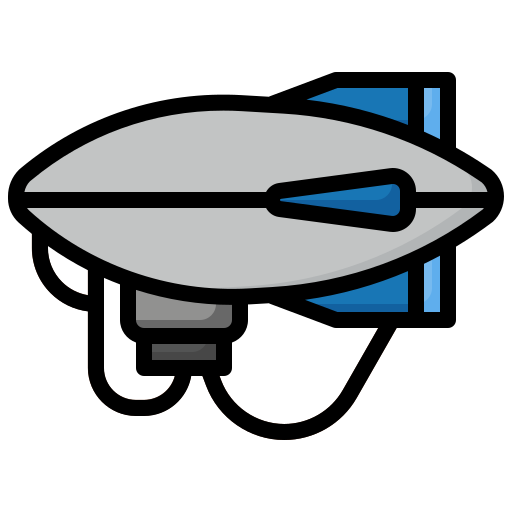 Zeppelin Generic color outline icon