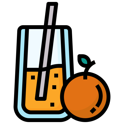 апельсиновый сок Generic color outline иконка