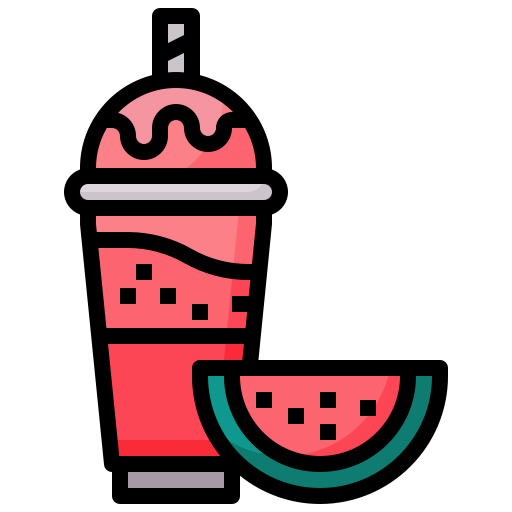 Watermelon smoothie Generic color outline icon