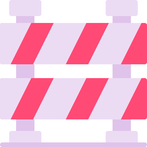 bloqueo de carreteras Generic color fill icono