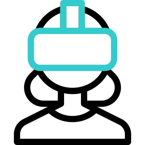 Virtual reality Basic Accent Outline icon