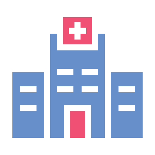 Hospital building Generic color fill icon