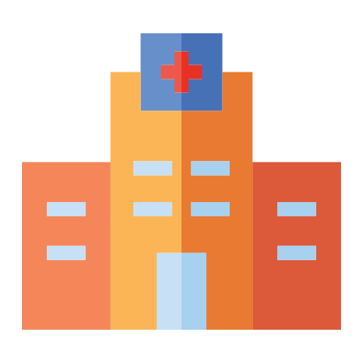Hospital building Generic color fill icon