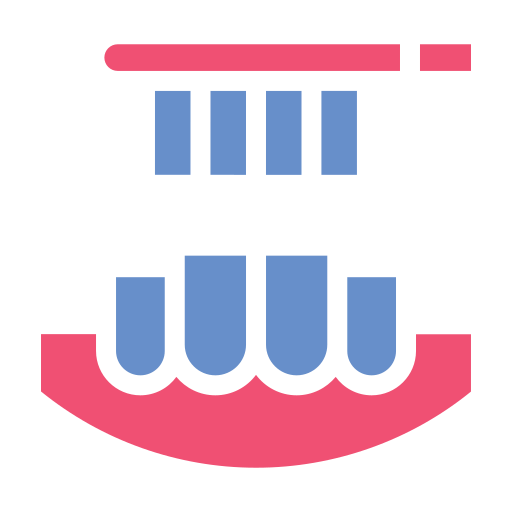 szczoteczka do zębów Generic color fill ikona