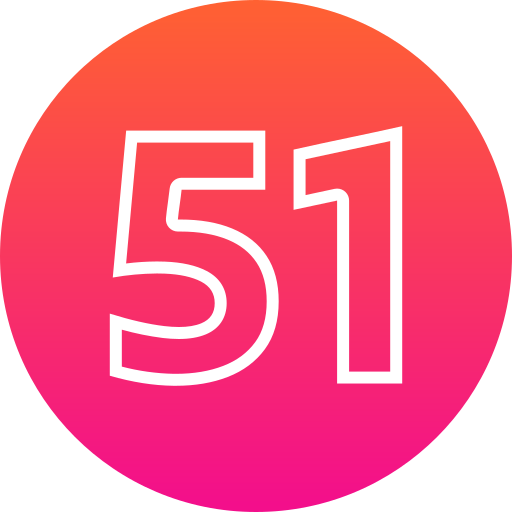 Fifty one Generic gradient fill icon