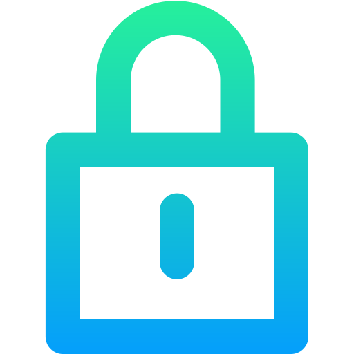 Lock Generic gradient outline icon