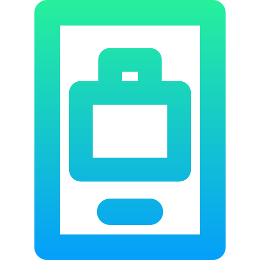 mobilne zakupy Generic gradient outline ikona