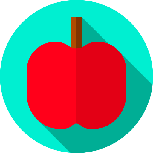 яблоко Flat Circular Flat иконка