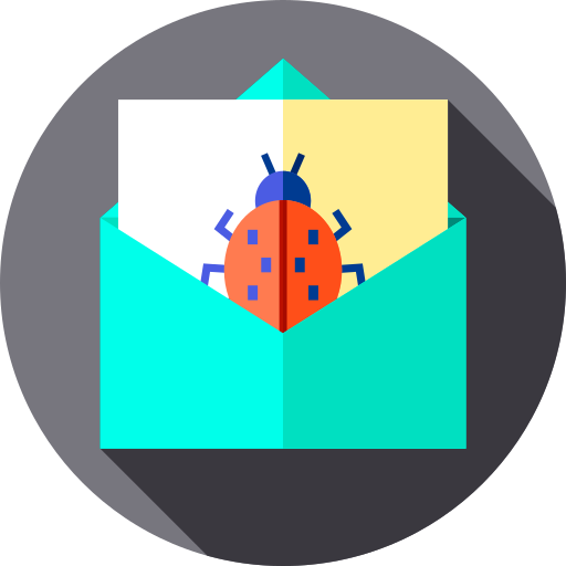 Bug Flat Circular Flat icon