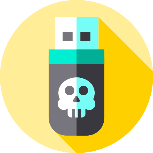 Pendrive Flat Circular Flat icon