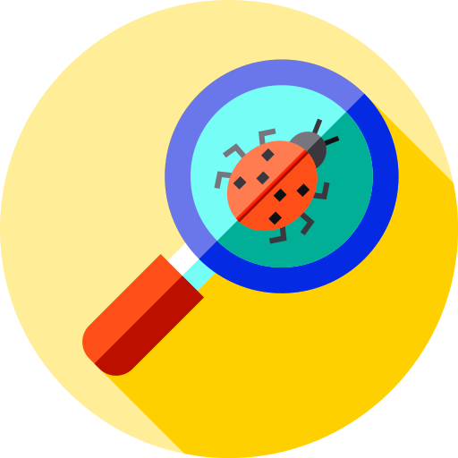 Malware Flat Circular Flat icon