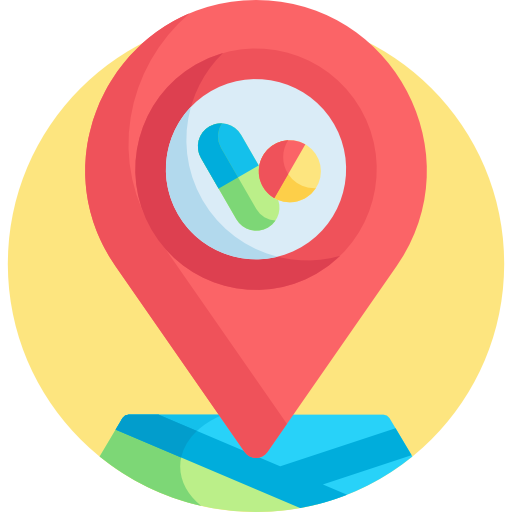 Location Detailed Flat Circular Flat icon