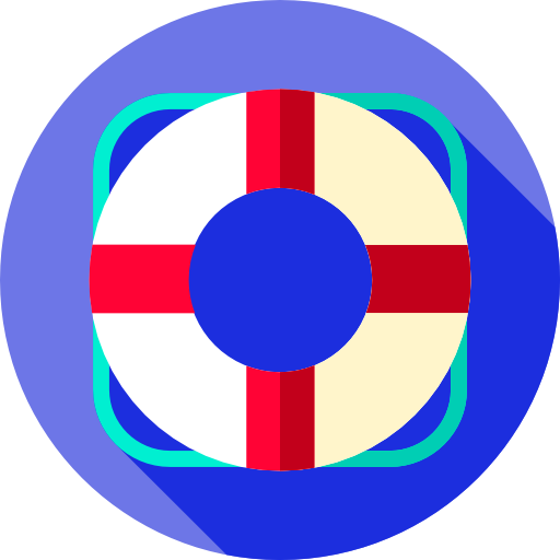 boya salvavidas Flat Circular Flat icono