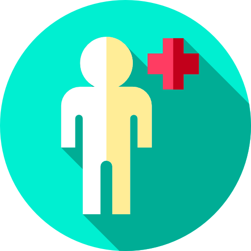 krankenversicherung Flat Circular Flat icon